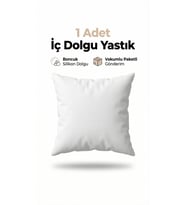Boncuk Silikon Kırlent İç Yastığı 45x45 cm 350 gr Dolgun Yıkanabilir