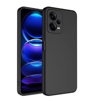 Xiaomi Redmi Note 12 5G Kılıf Zore Mara Lansman İç Yüzeyi Kadife Kılıf (Siyah)