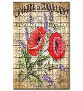 Cakapuzzle Lavantanın Sağlık Afişi Görseli Puzzle Yapboz MDF (Ahşap) (120 Parça)