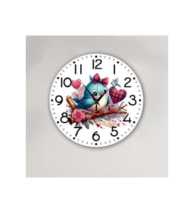 bilge Tasarım Çocuk odası Duvar Saati 30 x 30 CM (Karışık)