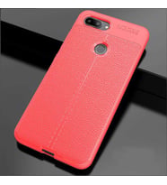 Xiaomi Mi 8 Lite Kılıf Pu-Deri Leather Pu Serisi Esnek Soft Ultra Protection (Kırmızı)