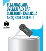 Araç İçi Bluetooth Aux Müzik Ve Telefon Görüşmesi Adaptörü