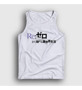 Presmono Unisex Beyaz Logo Anime Re Zero Atlet 543678tt (Beyaz)