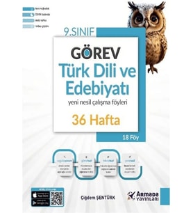 Armada Yayınları 9. Sınıf Görev Türk Dili ve Edebiyatı Yeni Nesil Çalışma Föyleri (36 Hafta)