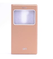 Huawei GR5 Kılıf Dolce Kapaklı Kılıf (Gold)