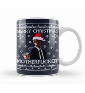 Samuel L Jackson Merry Christmas Motherfucker Pulp Fiction Kupa Bardak Porselen