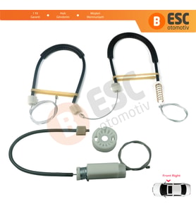 Mercedes CLS Class C219 W219 2004-2011 A2197200846 İçin Ön Sağ Cam Kriko Tamir Seti