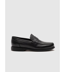 Hakiki Deri Siyah Erkek Loafer Ayakkabı