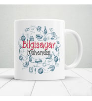 Bilgisayar Mühendislerine Özel Hediyelik Baskılı Kupa