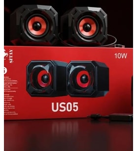 1+1 USB 10W Masaüstü Hoparlör US05 Stereo Ses USB Güç Girişi Bilgisayar Laptop PC Hoparlörü Tak Çalıştır