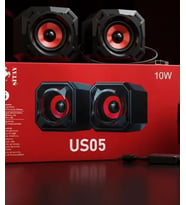 1+1 USB 10W Masaüstü Hoparlör US05 Stereo Ses USB Güç Girişi Bilgisayar Laptop PC Hoparlörü Tak Çalıştır