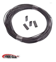 Free-Sub 1.50 Zıpkın Misinası + Klipsi Kit, (10Mt Misina + 4 Ad. Klips)