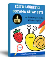 Eğitici-Öğretici Boyama Kitap Seti (144 Boyama Sayfası)