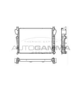 Mercedes Benz S Serisi (W220) 280-320-350 1998-2005 Su Radyat&ouml;r&uuml; Brazing AT 640X478X36 2205001403 Wisco