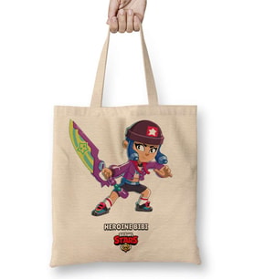 Brawl Stars Heroıne Bıbı Bez Çanta Uzun Saplı