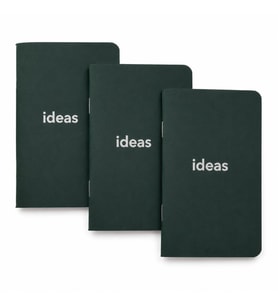 Lexroo Cep Not Defteri, 3'lü Defter Seti, Noktalı Mini Defter, 48 Sayfa