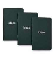 Lexroo Cep Not Defteri, 3'lü Defter Seti, Noktalı Mini Defter, 48 Sayfa