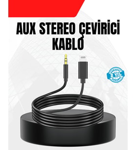 1 Metre To Aux Çevirici Kablo Stereo Ses Yüksek Kalite