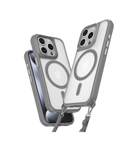 Apple İphone 14 Pro Max Kılıf Enka Magsafe Silikon Kılıf - Titan Gri