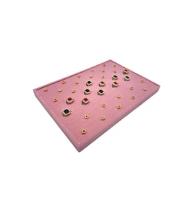Yüzük Ve Koldüğmesi Tablası Batırmalı Pembe