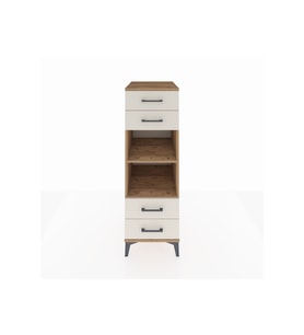 Kronos Dolap 2 Raflı 4 Çekmeceli 44x59x134 Çam-Aytaşı