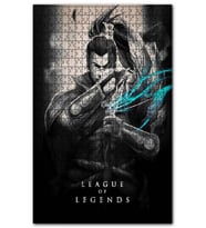 Cakapuzzle League of Legends Poster Görseli Puzzle Yapboz MDF (Ahşap) (120 Parça)