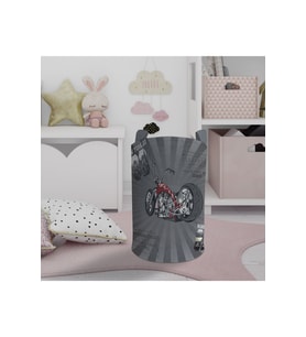 MEKTA HOME BEBEK VE ÇOCUK ODASI Motor Desenli Oyuncak Sepeti
