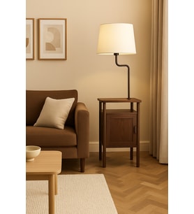 Aura Dolaplı Metal Lambader Oturma Odası & Yatak Odası & Salon Lambader