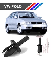 OTOZET Volkswagen Polo Davlumbaz Klipsi 25 Adetli Paket