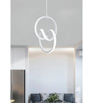 Zen Sarkıt Led Avize - Oturma Odası, Salon, Mutfak Uyumlu Ledli Avize (Beyaz)