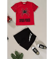 Spider Power Baskılı Turuncu Alt Üst Takım