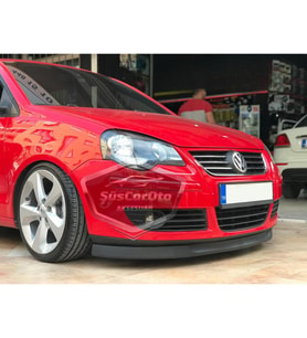 Vw Polo Mk4 - 4.5 2002-2008 Uyumlu Astra H lip Esnek Ön Lip 2 Parça Tampon Altı Dil Karlık Ön Ek