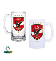 Al Ahly F.C. Kulplu Bira Bardağı Buzlu veya Şeffaf Seçenekli 0259
