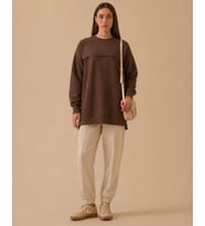 5320 ALT KISIM ASİMETRİK KESİM MODAL KUMAŞ İKİ İPLİK SWEAT #26#