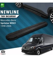 S-Dizayn Mercedes Sprinter W901 Orta Şase NewLine Siyah Yan Basamak 263 Cm 1998-2006 A+ Kalite