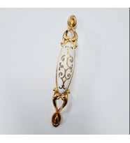 MİRAY 96 mm Metal Gold  porselen motif  desenli / 5 ADET