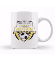 Belgium Shield World Football Championship Kupa Bardak Porselen