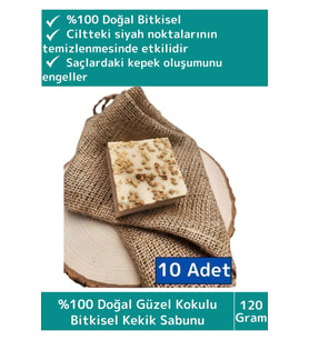 Özel %100 Doğal Bitkisel Güzel Kokulu El Yüz Saç Vücut Cilt Orijinal Kekik Sabunu 120 Gram 10 Adet