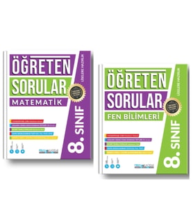 PRUVA AKADEMİ YAYINLARI 8.SINIF ÖĞRETEN SORULAR MATEMATİK + FEN BİLİMLERİ