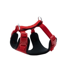 Doggie Havalı Dokumadan El Yapımı Köpek Göğüs Tasması XS-1,5x35-45cm - Red