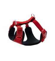 Doggie Havalı Dokumadan El Yapımı Köpek Göğüs Tasması XS-1,5x35-45cm - Red