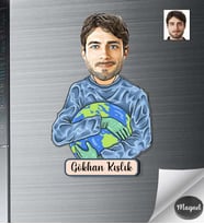 Kişiye Özel Kahraman Doktorlarımız Erkek Ahşap Magnet -2