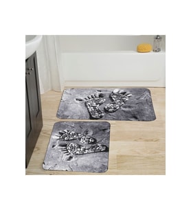 Eliana Home Baskılı 2'li Banyo Paspas Takımı RVG5021