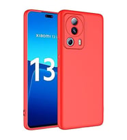 Coverzone Xiaomi Mi 13 Lite ile Uyumlu K?l?f Kadife i� Y�zeyli Silikon Mi 13 Lite ile Uyumlu Z-Mara Lansman Vieri K?l?f K?rm?z? (KIRMIZI)