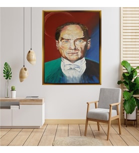 ÇERÇEVELİ ATATÜRK TABLO S21