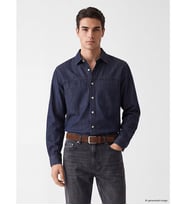 LC WAIKIKI Mavi Relax Fit Erkek Jean Gömlek