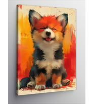 Kanvas Tablo Sevimli Köpek