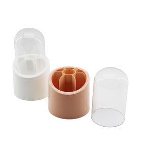 ELİS 7 BÖLMELİ KAPSÜL ORGANİZER PLASTİK HAZNE - KRİSTAL MİKA FANUS KAPAK (5680)