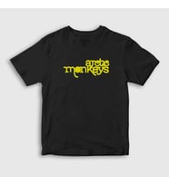Presmono Unisex Çocuk Siyah Five Arctic Monkeys T-Shirt 13497tt
