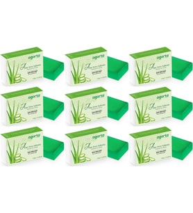 Agarta El Yapımı Doğal Sabun 150GR Aloe Vera (9 Lu Set)